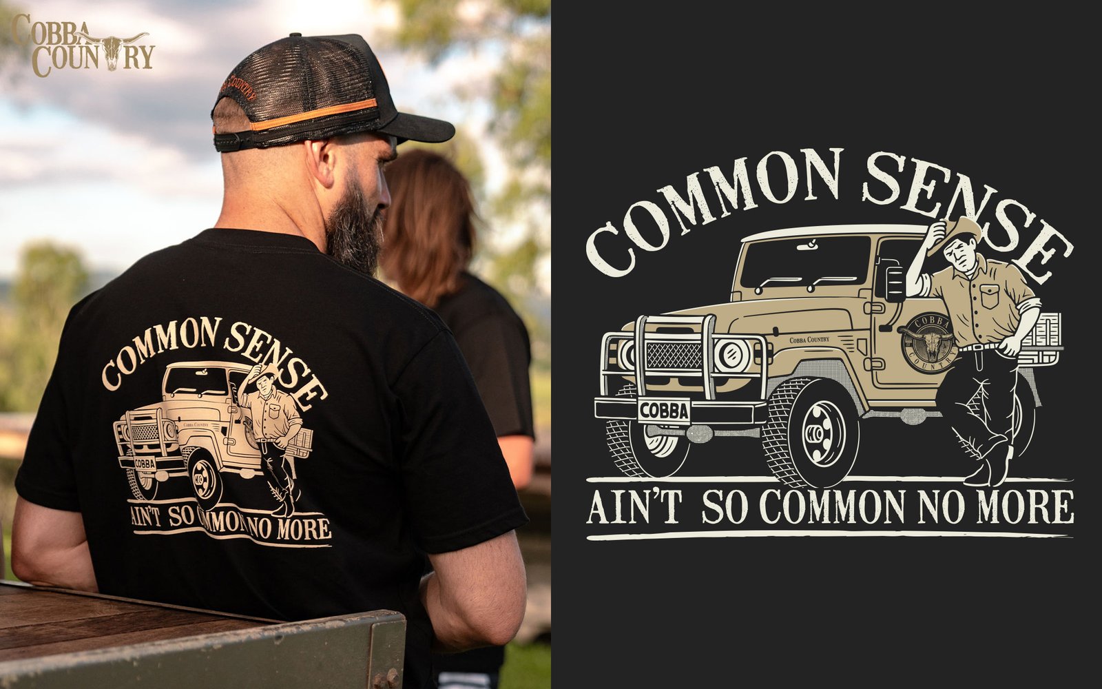 Common Sense Aint So Common Anymore - T-Shirt design for Cobba Country